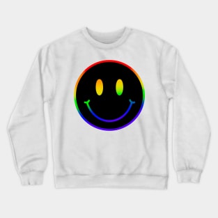 Rainbow Smiley Face Crewneck Sweatshirt